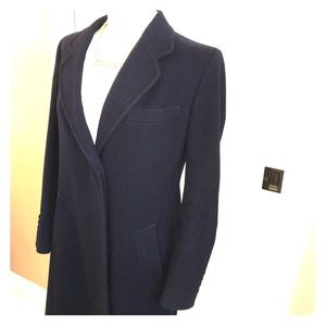 Vintage US AIR tailored navy wool coat, 12R